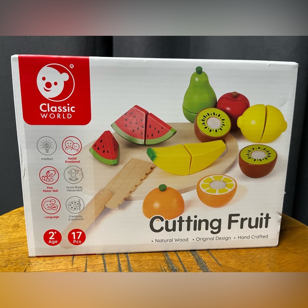 Classic World - wooden fruit - toddler toy NIB